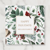 ホリデーベリーグリーンリーハッピーホリデイズ フェイバータグ (正面)