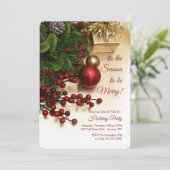 ホリデーベリーパーティー 招待状 (スタンド正面)