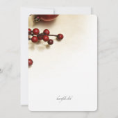 ホリデーベリーパーティー 招待状 (裏面)