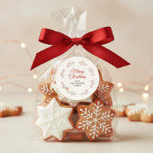 ホリデーベリーブランチクリスマス ラウンドシール