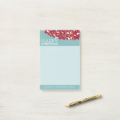 ホリデーベリーリースウィズハッピーオールデイズ ポストイット (デスク上)