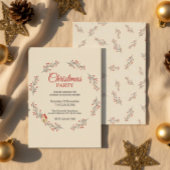 ホリデーベリー ブランチ クリスマス パーティー 招待状