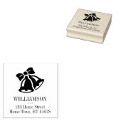 ホリデーベルズスクエア差出人住所 ラバースタンプ (押印)