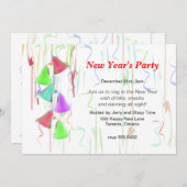 ホリデーベルズニューイヤーパーティー 招待状 (正面/裏面)
