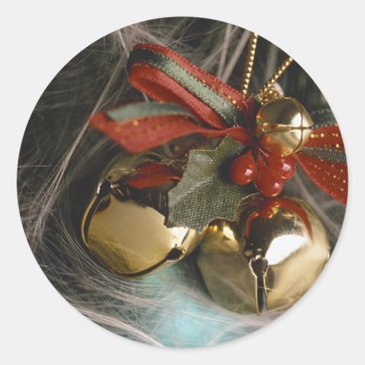 ホリデーベルデコレーション ラウンドシール (正面)