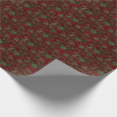 ホリデーベルベットクリスマス ラッピングペーパー (角)