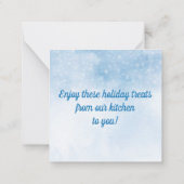 ホリデーベーキングクッキーギフト ノートカード (裏面)