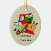 ホリデーベーキングクリスマスクッキー食材ベーカー セラミックオーナメント (右)