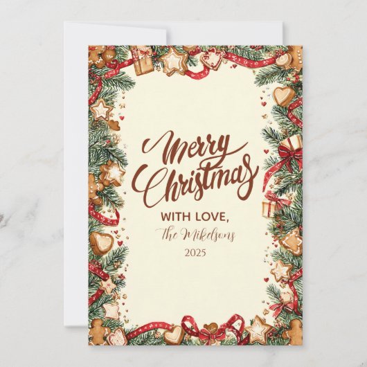 ホリデーベーキングクリスマス シーズンカード (正面)