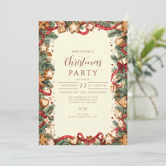 ホリデーベーキングクリスマス 招待状 (スタンド正面)