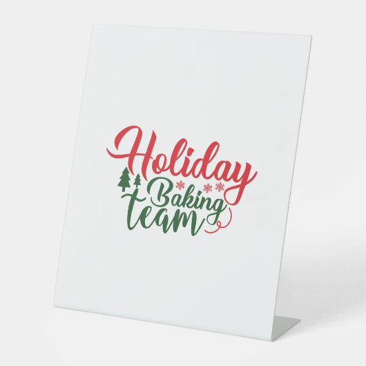 ホリデーベーキングチームクリスマス 台座サイン (正面)