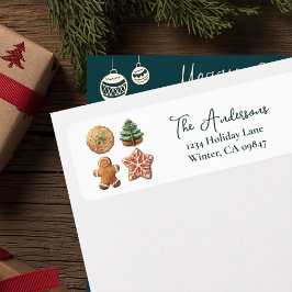 ホリデーベーキング クリスマス かわいい クッキー 住所 ラベル
