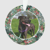 ホリデーペットフェスティバルリースフォトカスタム オーナメント (正面)