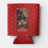 ホリデーペット写真テンプレート最高のクリスマスエバー 缶クーラー (正面)