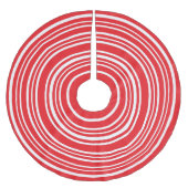 ホリデーペパーミントキャンディクリスマスツリースカート ブラッシュドポリエステルツリースカート (正面)