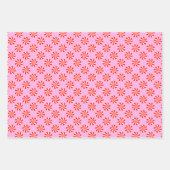 ホリデーペパーミントキャンディーケインパターン ラッピングペーパーシート (正面3)