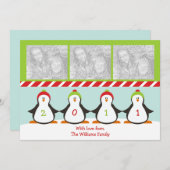 ホリデーペンギンズフォトカード シーズンカード (正面/裏面)