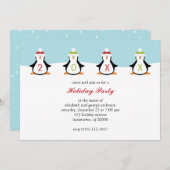 ホリデーペンギン招待状 招待状 (正面/裏面)