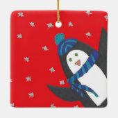 ホリデーペンギン セラミックオーナメント (裏面)