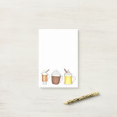 ホリデーホットココアバター付きラムエッグノグポストイツ ポストイット (デスク上)