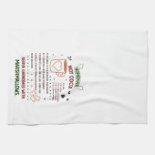 ホリデーホットココアレシピクリスマス キッチンタオル (横)