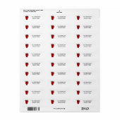 ホリデーホットチョコレート ラベル (フルシート)