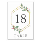 ホリデーホリエレガントーベリー金ゴールドフレーム テーブルナンバー (裏面)