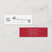 ホリデーホリカスタムーのロ感謝していゴユー スキニー名刺 (正面/裏面)