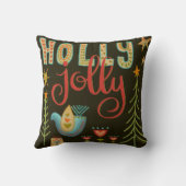 ホリデーホリーすてきフォークドーヴインスピリシティ クッション (裏面)