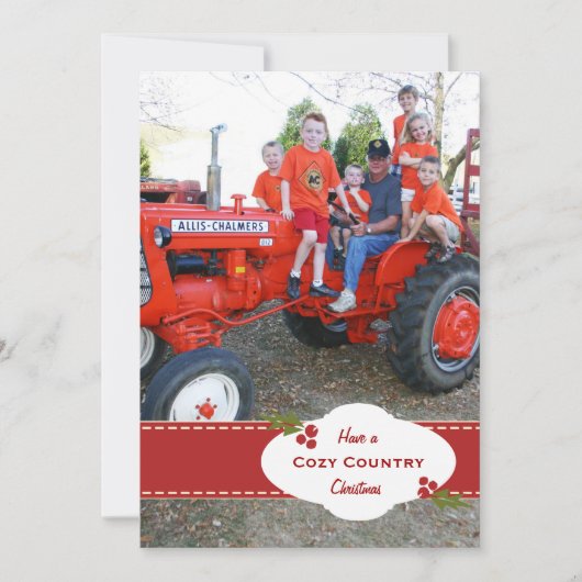 ホリデーホリーすてきリボンカード シーズンカード (正面)