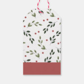 ホリデーホリーギフトラベル ギフトタグ (裏面)