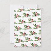 ホリデーホリークリスマスパーティの招待状 招待状 (裏面)