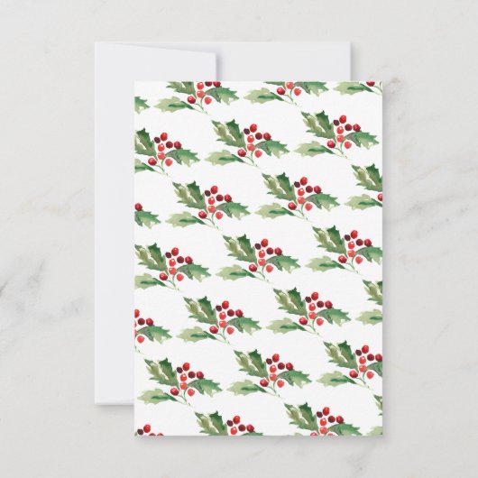 ホリデーホリークリスマスパーティの招待状 招待状 (裏面)