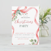 ホリデーホリークリスマスパーティーの招待状 シーズンカード (スタンド正面)