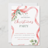 ホリデーホリークリスマスパーティー招待状 シーズンカード (正面)