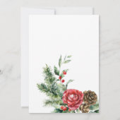 ホリデーホリークリスマスパーティー招待状 シーズンカード (裏面)