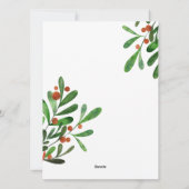 ホリデーホリークリスマスパーティー シーズンカード (裏面)