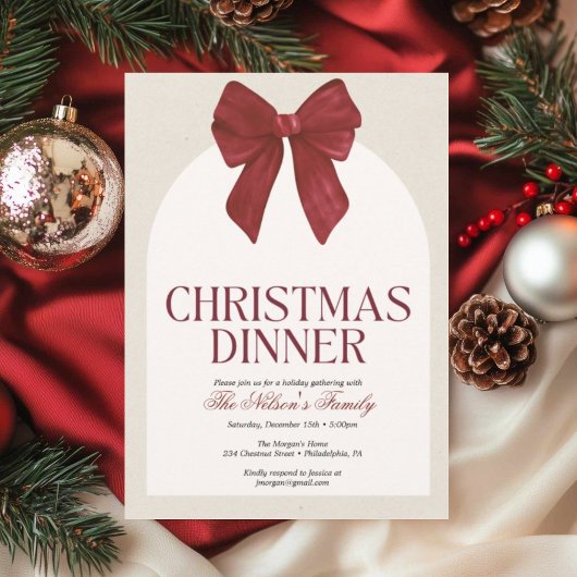 ホリデーホリークリスマスパーティ招待状 シーズンカード