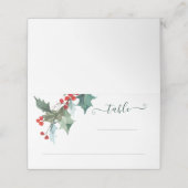 ホリデーホリークリスマス結婚ズ座席表 プレイスカード (外部開封)