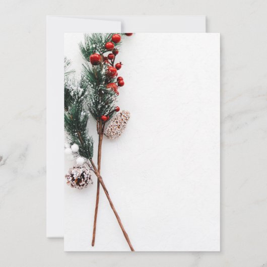 ホリデーホリークリスマス2025年大晦日 招待状 (裏面)