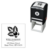 ホリデーホリースクエア差出人住所 セルフインキングスタンプ (インサイチュ)