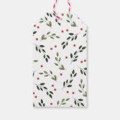 ホリデーホリーフォトギフトラベル ギフトタグ (裏面)