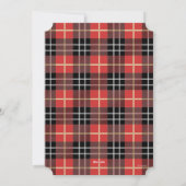 ホリデーホリーフォトフレームパーソナライズされた シーズンカード (裏面)