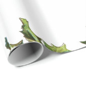 ホリデーホリーレトロスタイルギフト ラッピングペーパー (ロールコーナー)