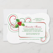 ホリデーホリー招待状 招待状 (正面)