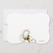 ホリデーホリー招待状 招待状 (裏面)