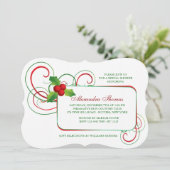 ホリデーホリー招待状 招待状 (スタンド正面)