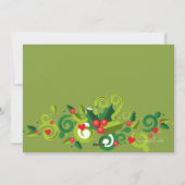 ホリデーホリー&ラブフォトカード シーズンカード (裏面)