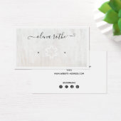 ホリデーホワイトウッドイヤリングディスプレイホルダーカリ (デスク)