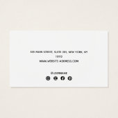 ホリデーホワイトウッドイヤリングディスプレイホルダーカリ (裏面)